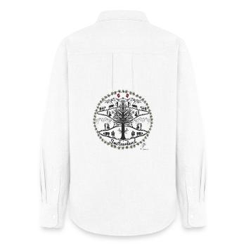 Dancing Switzerland - Women's Oxford Shirt - white - Back - AI Model Female 172 light (172cm)