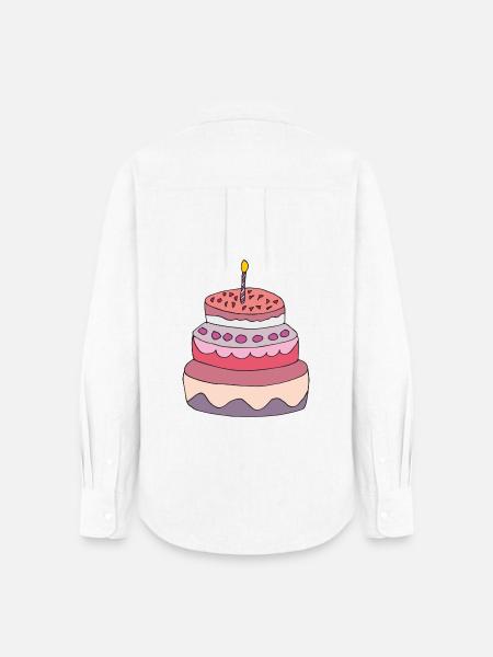 Torte - Frauen Oxford Hemd - Weiß