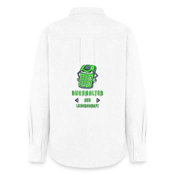 Buchhalter aus Leidenschaft Design / Geschenk - Frauen Oxford Hemd - Weiß - Hinten - AI Model Female 172 light (172cm)