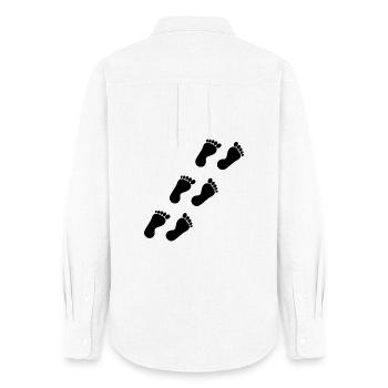 Foot Feet Foot Care Podiatry Gift Gift Idea - Women's Oxford Shirt - white - Back - AI Model Female 172 light (172cm)