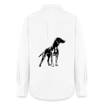 Magyar Vizsla - Frauen Oxford Hemd - Weiß - Hinten - AI Model Female 172 light (172cm)