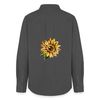Sunflower - Women's Oxford Shirt - anthracite - Back - AI Model Female 172 light (172cm)
