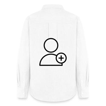 Ajouter un partenaire Ajouter un ami Ajouter - Chemise Oxford Femme - blanc - Dos - AI Model Female 172 light (172cm)