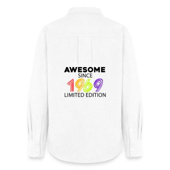 Fantastic since 1969 - born in 1969 - Women's Oxford Shirt - white - Back - AI Model Female 172 light (172cm)