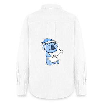 Koala Bébé - Chemise Oxford Femme - blanc - Dos - AI Model Female 172 light (172cm)