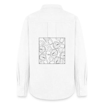 Orienteering [05.1] [orienteering] [PX] - Women's Oxford Shirt - white - Back - AI Model Female 172 light (172cm)