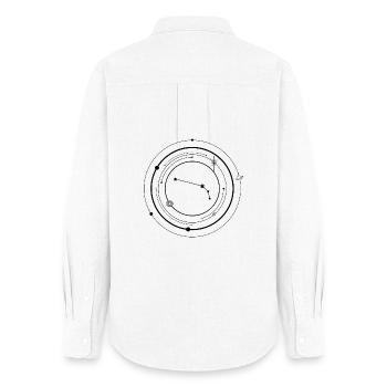 Widder Tierkreis - Frauen Oxford Hemd - Weiß - Hinten - AI Model Female 172 light (172cm)