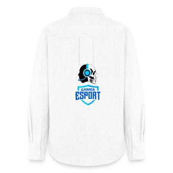 E sport - Women's Oxford Shirt - white - Back - AI Model Female 172 light (172cm)