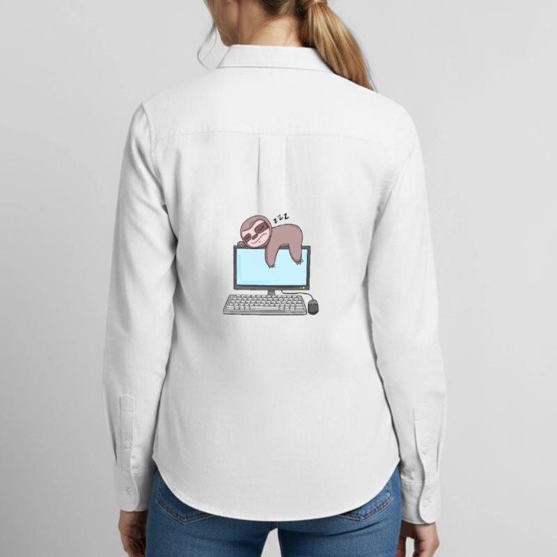 Computer Nerd Programmierer Geschenk Frauen Oxford Hemd