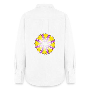 Sun2 modificated more - Frauen Oxford Hemd - Weiß - Hinten - AI Model Female 172 light (172cm)