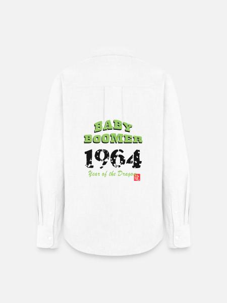 Baby Boomer 1964 - Frauen Oxford Hemd - Weiß