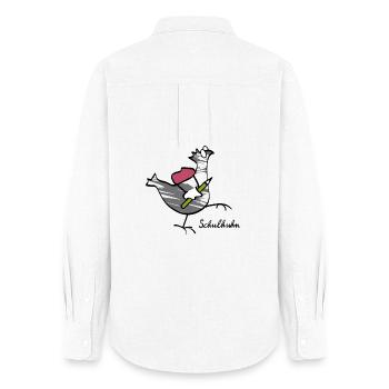 RIKELS First Year School Chicken for the School Cone - Women's Oxford Shirt - white - Back - AI Model Female 172 light (172cm)