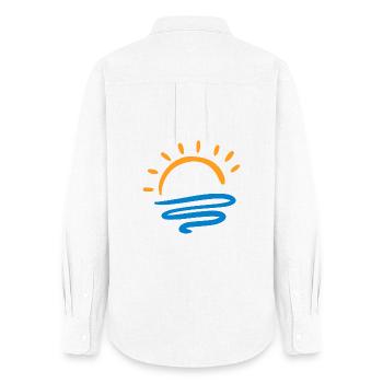 Sonne & Meer - Frauen Oxford Hemd - Weiß - Hinten - AI Model Female 172 light (172cm)