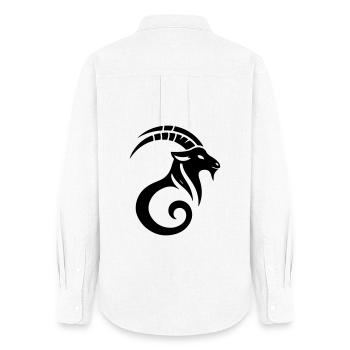 Capricorn 2 - Women's Oxford Shirt - white - Back - AI Model Female 172 light (172cm)