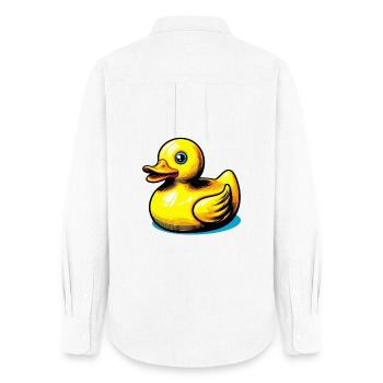 Duckling Duck Duck - Women's Oxford Shirt - white - Back - AI Model Female 172 light (172cm)