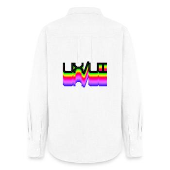Code Developer Scripting Dev Geek Geek - Women's Oxford Shirt - white - Back - AI Model Female 172 light (172cm)