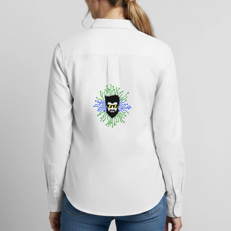 Nerd Developer Computer Code Informatik Debug Frauen Oxford Hemd