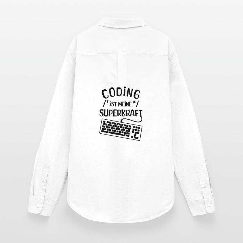 Développeur de déclaration de code informatique Computergeek Chemise Oxford Femme