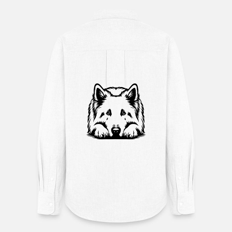Schweizer Schäferhund - Frauen Oxford Hemd - Weiß