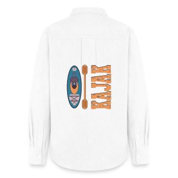 KAYAK PADDLE BOAT - Women's Oxford Shirt - white - Back - AI Model Female 172 light (172cm)