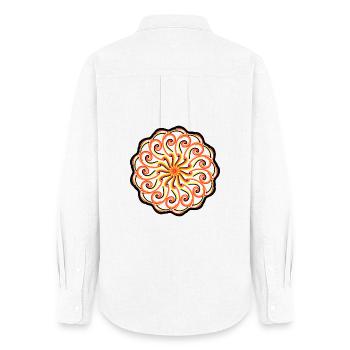 Mandala - Women's Oxford Shirt - white - Back - AI Model Female 172 light (172cm)