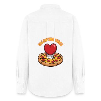 Valentine vibes for lovers on Valentine's Day - Women's Oxford Shirt - white - Back - AI Model Female 172 light (172cm)