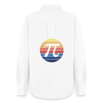 Math Pi Retro - Women's Oxford Shirt - white - Back - AI Model Female 172 light (172cm)