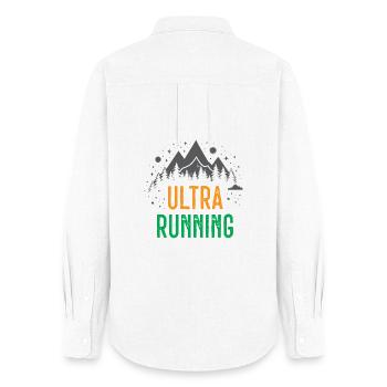 Ultra Running - Chemise Oxford Femme - blanc - Dos - AI Model Female 172 light (172cm)
