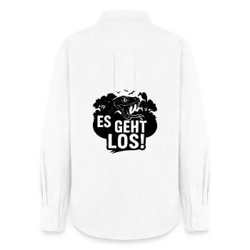 SAISON 5 - C'EST PARTI - Chemise Oxford Femme - blanc - Dos - AI Model Female 172 light (172cm)