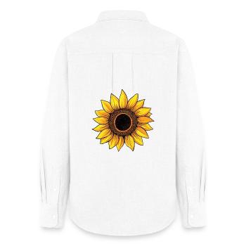 sunflower - Women's Oxford Shirt - white - Back - AI Model Female 172 light (172cm)