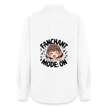 K-Pop Fanchant Korea Music - Women's Oxford Shirt - white - Back - AI Model Female 172 light (172cm)
