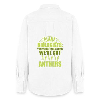 Biology Teacher Biologist Microbiology Biologist - Women's Oxford Shirt - white - Back - AI Model Female 172 light (172cm)