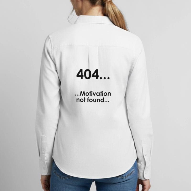 Unispruch "Error404" Student Geschenk, Studenten Frauen Oxford Hemd