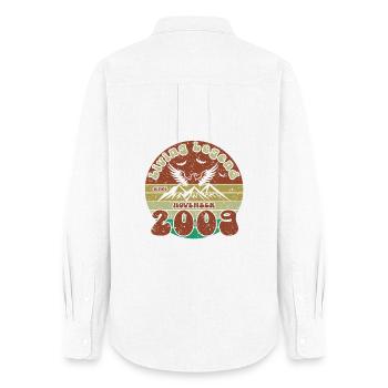 16th Birthday Living Legend since VIN 11/2009 - Women's Oxford Shirt - white - Back - AI Model Female 172 light (172cm)