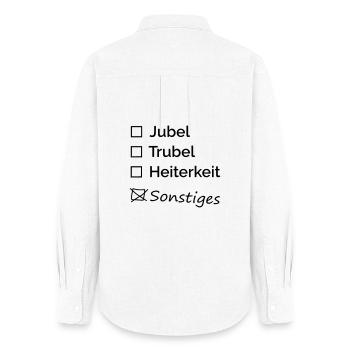 Cheers, hustle and bustle, merriment - Women's Oxford Shirt - white - Back - AI Model Female 172 light (172cm)