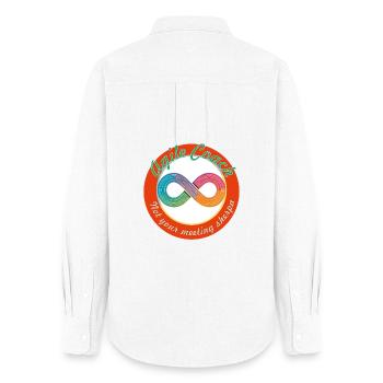 I am not your Meeting Sherpa - Women's Oxford Shirt - white - Back - AI Model Female 172 light (172cm)