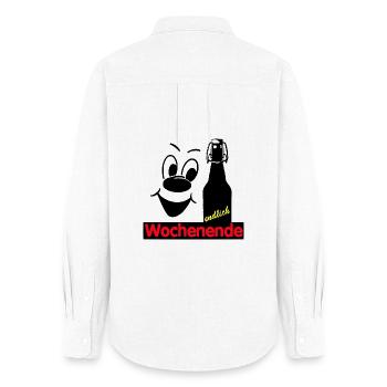 Finally weekend - Women's Oxford Shirt - white - Back - AI Model Female 172 light (172cm)