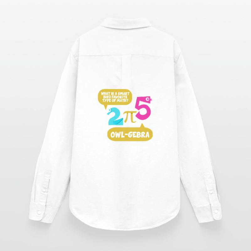 Math Math Math Professeur de mathématiques Mathématicien Chemise Oxford Femme
