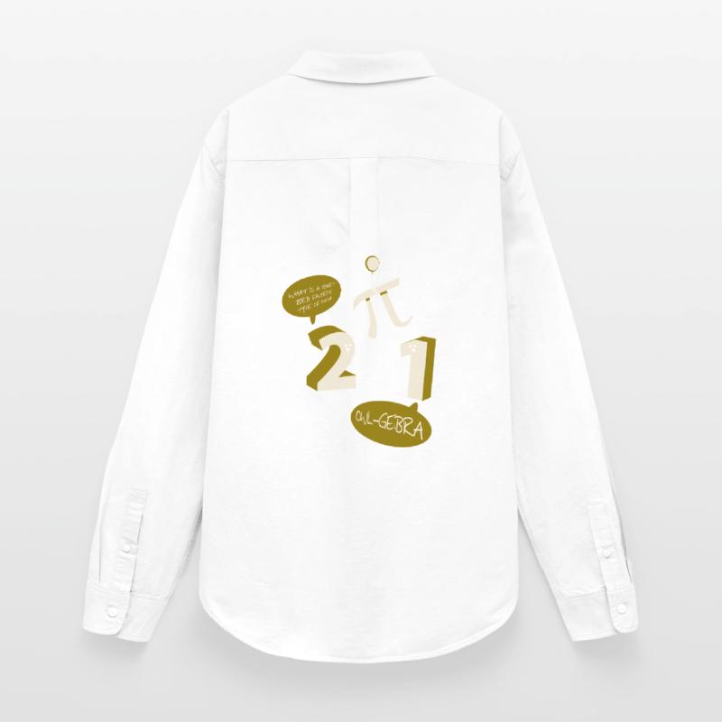 Math Math Math Professeur de mathématiques Mathématicien Chemise Oxford Femme