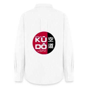 Kudo - Daido Juku | Le chemin du ciel vide - Chemise Oxford Femme - blanc - Dos - AI Model Female 172 light (172cm)