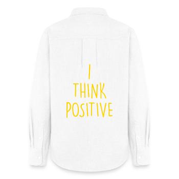 i think positive - Women's Oxford Shirt - white - Back - AI Model Female 172 light (172cm)