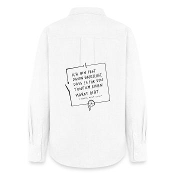 Thomas Edison Circuit - Chemise Oxford Femme - blanc - Dos - AI Model Female 172 light (172cm)