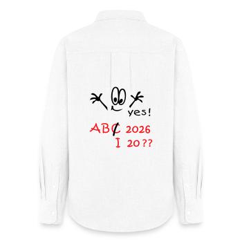 Back to school 2026 Abitur ? - Women's Oxford Shirt - white - Back - AI Model Female 172 light (172cm)