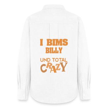 first name Billy - Women's Oxford Shirt - white - Back - AI Model Female 172 light (172cm)
