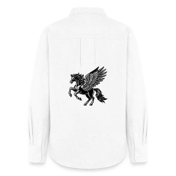 Pegasus - Women's Oxford Shirt - white - Back - AI Model Female 172 light (172cm)