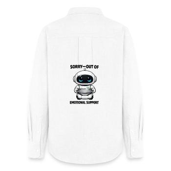 Snack Bot Küchenfreund - Women's Oxford Shirt - white - Back - AI Model Female 172 light (172cm)