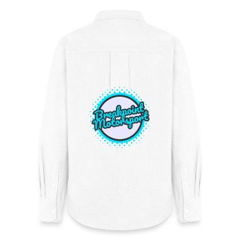Breakpoint Motorsport - Chemise Oxford Femme - blanc - Dos - AI Model Female 172 light (172cm)