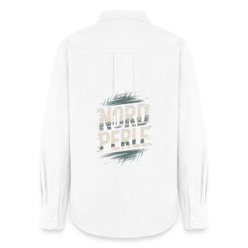 Nordperle Hambourg mer du Nord mer Baltique Deern allemand du Nord - Chemise Oxford Femme - blanc - Dos - AI Model Female 172 light (172cm)