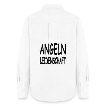 Pêche - Chemise Oxford Femme - blanc - Dos - AI Model Female 172 light (172cm)