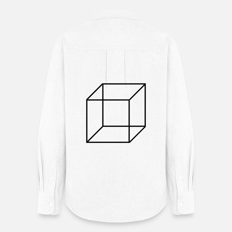 Cube Square - Women's Oxford Shirt - white